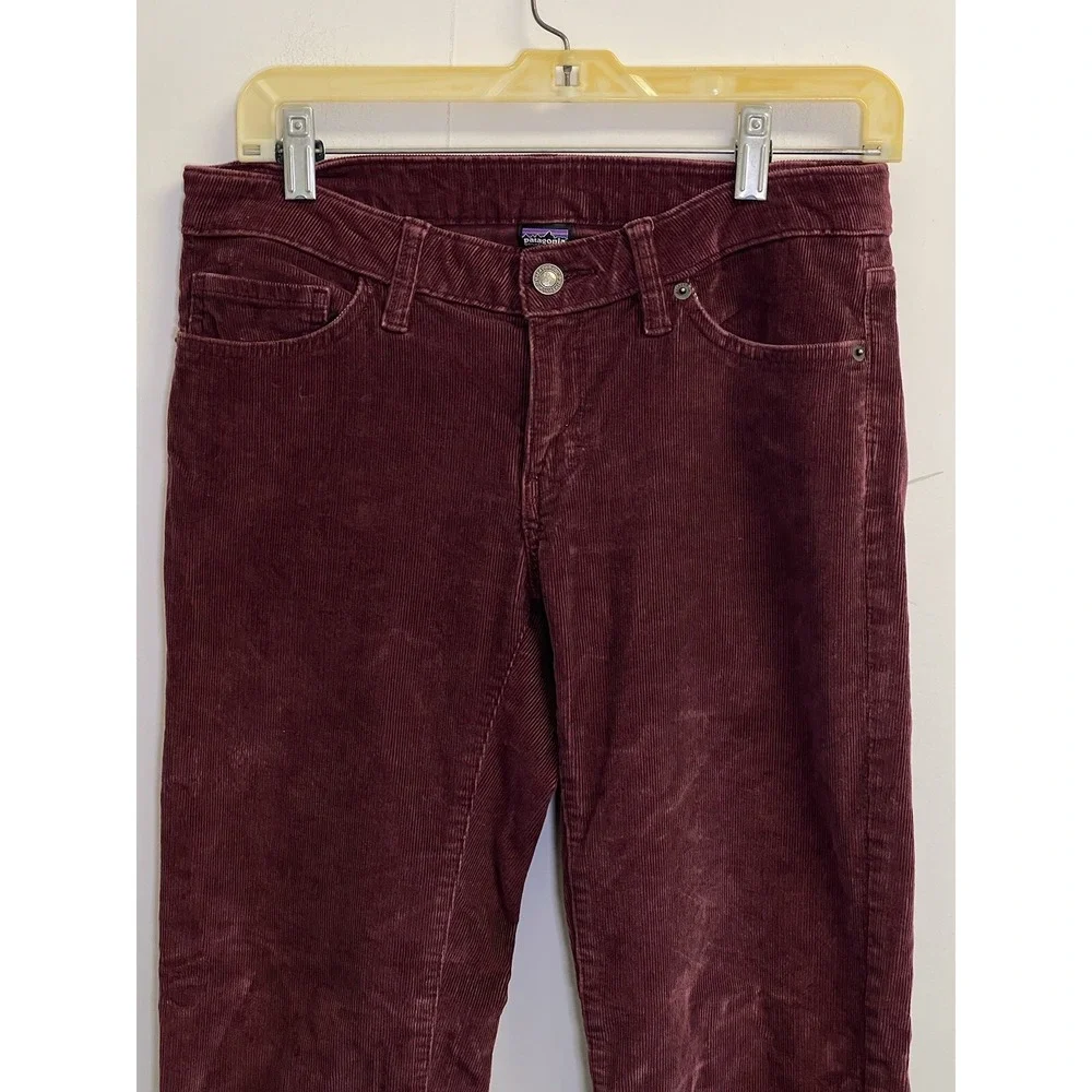 Patagonia Women's Size 28 Corduroy Pants Burgundy Red 31